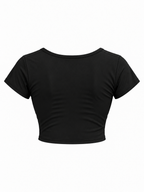 Women's Slim Cap Sleeve Crop T-Shirt