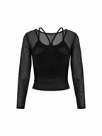 Women's 2-Piece Layered Yoga T-Shirt