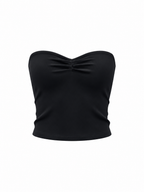 Women's Ruched Cropped Tube Top