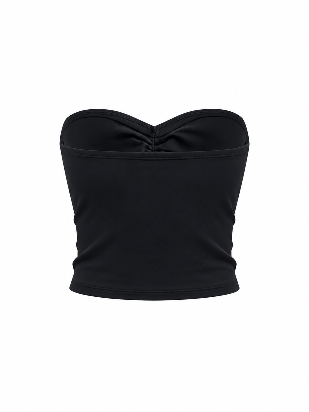 Women's Ruched Cropped Tube Top