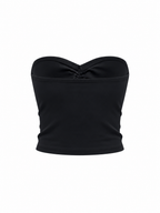 Women's Ruched Cropped Tube Top