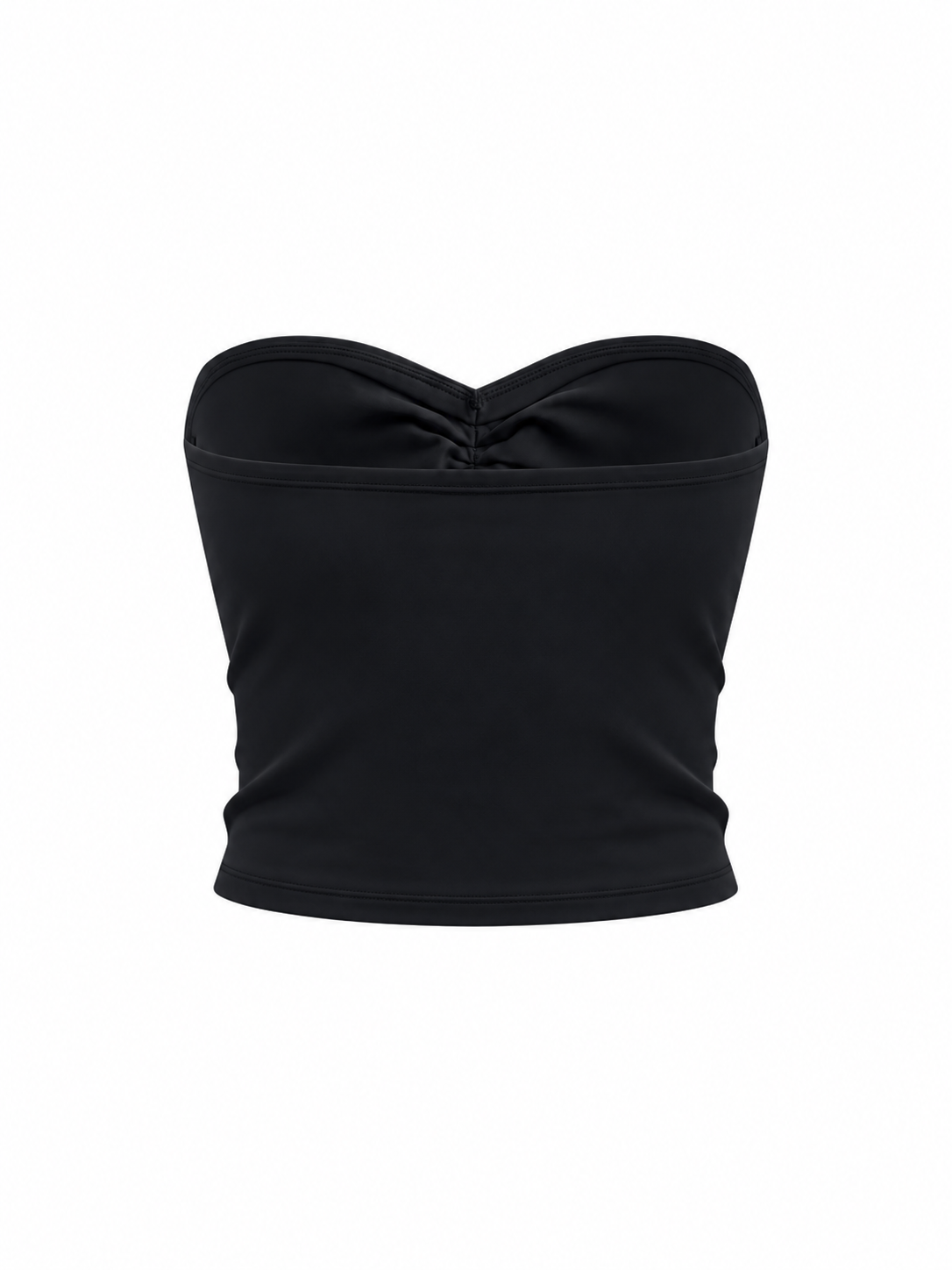 Women's Ruched Cropped Tube Top