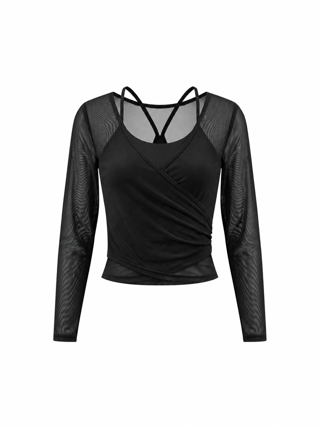 Women's 2-Piece Layered Yoga T-Shirt