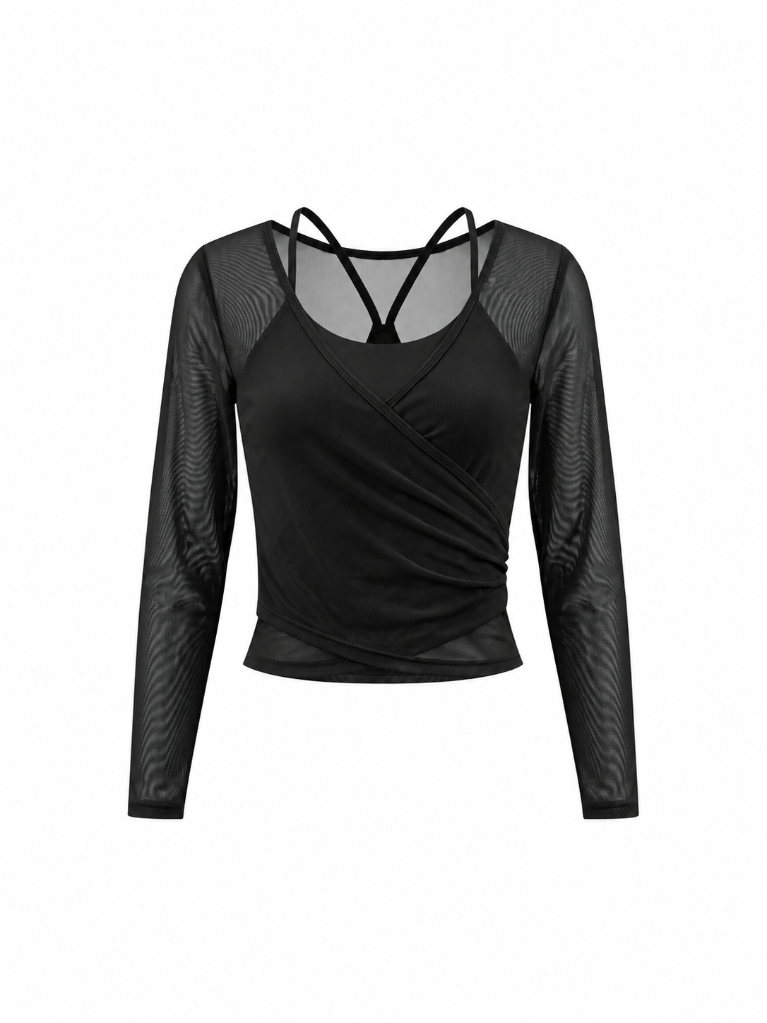 Women's 2-Piece Layered Yoga T-Shirt