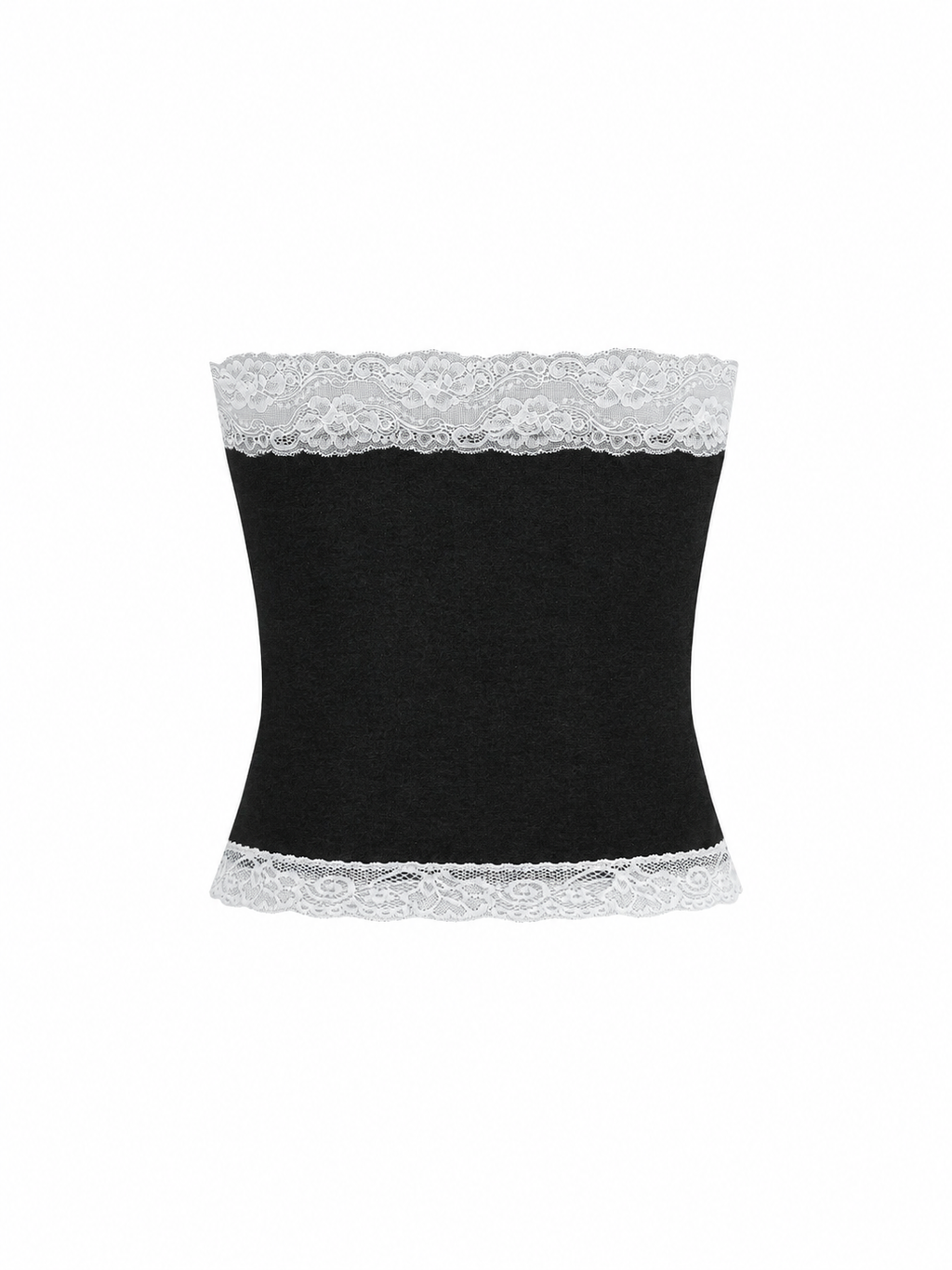Women's Cropped Paneled Tube Top