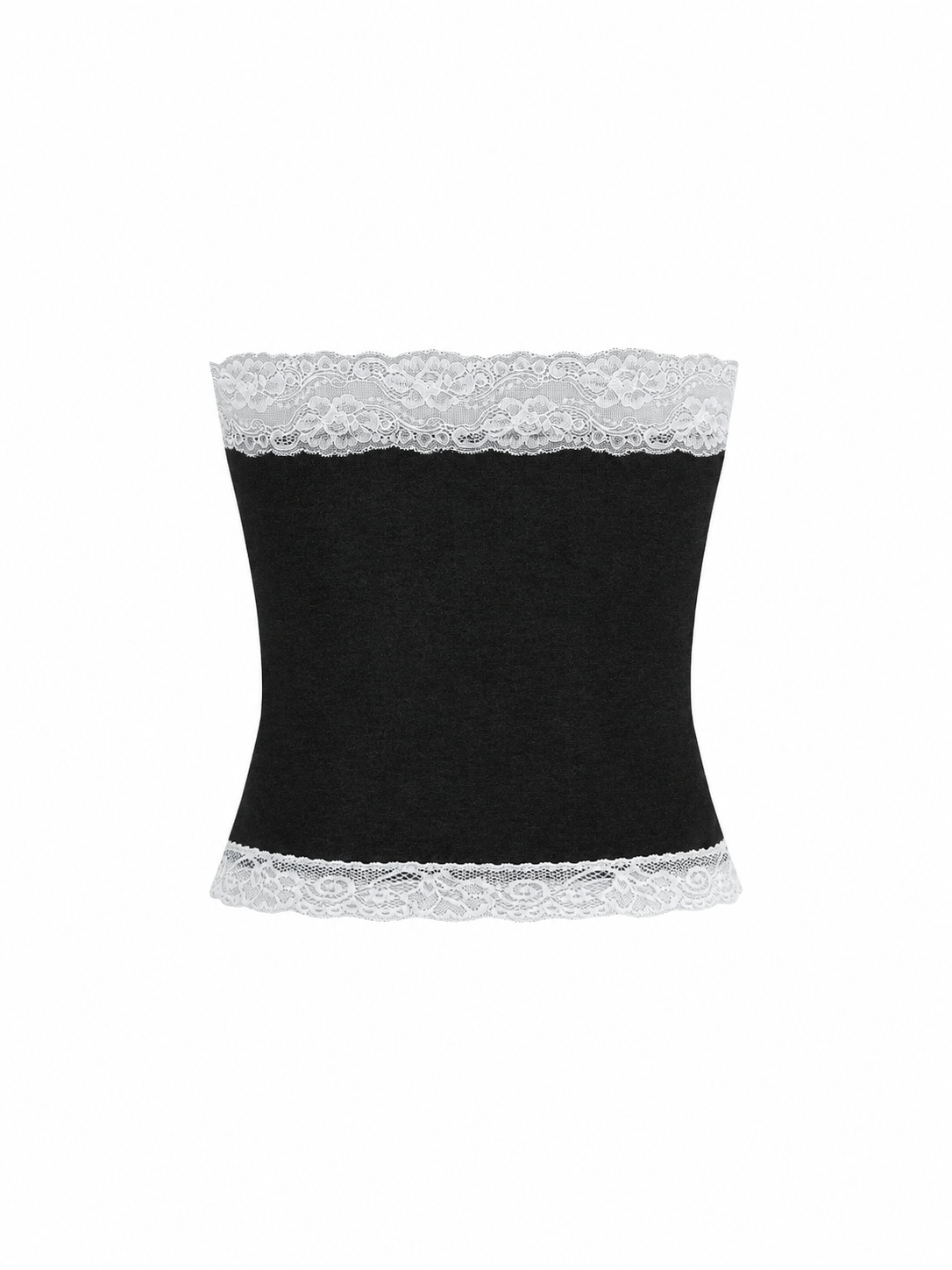 Women's Cropped Paneled Tube Top