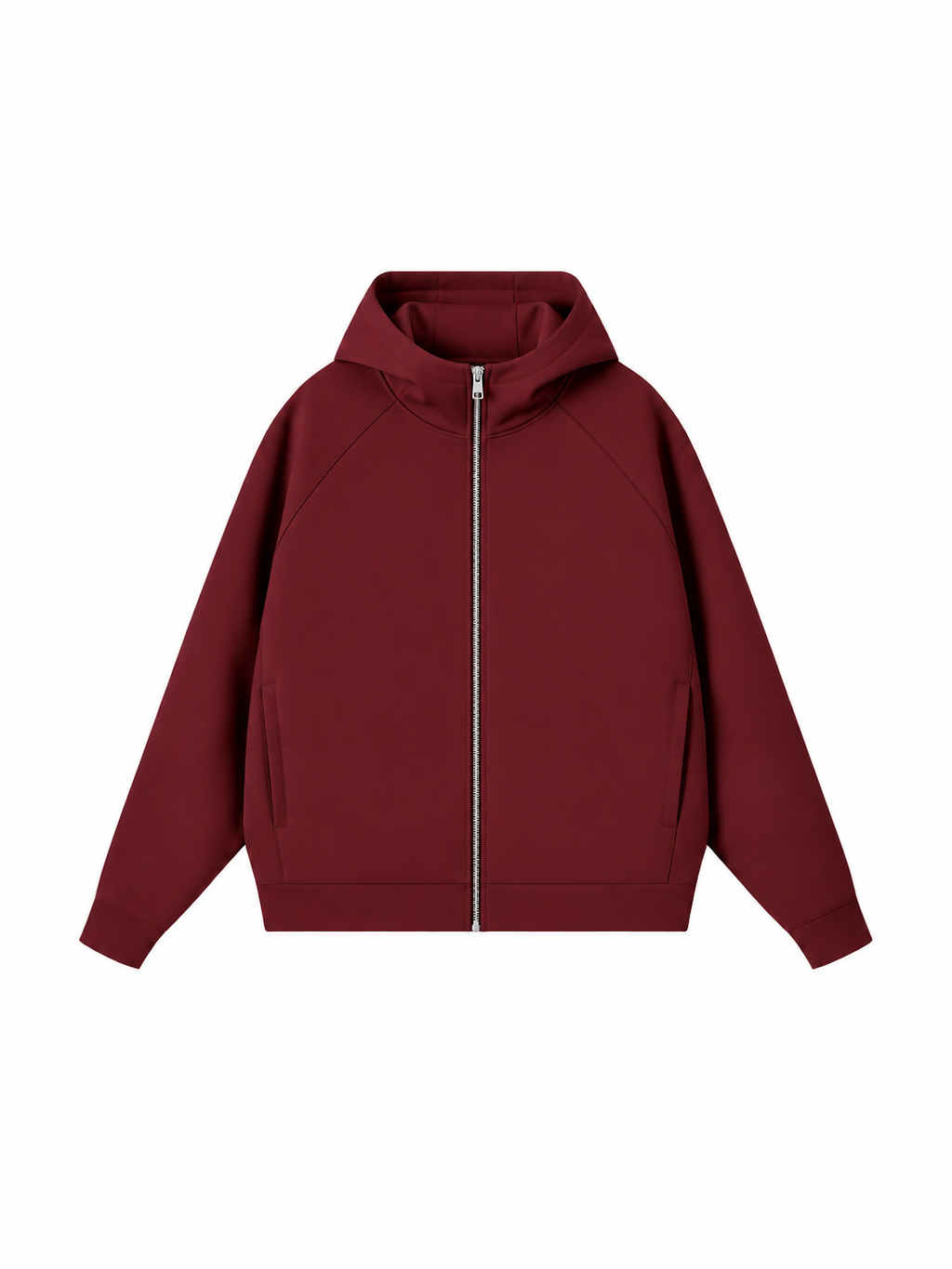 Unisex Raglan Full Zip Hoodie
