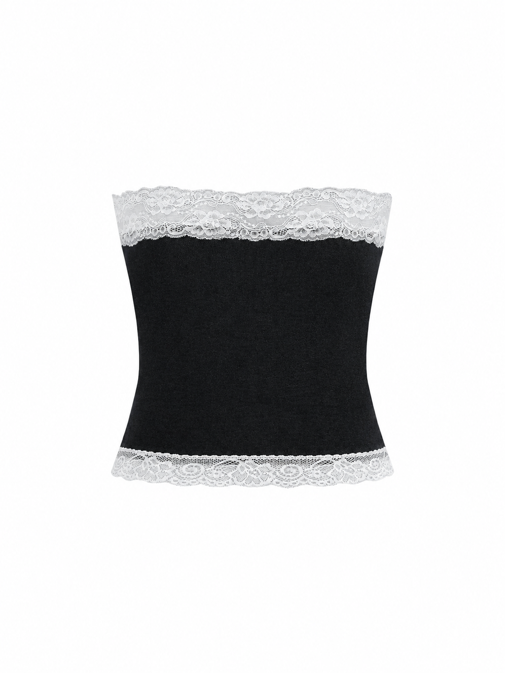 Women's Cropped Paneled Tube Top