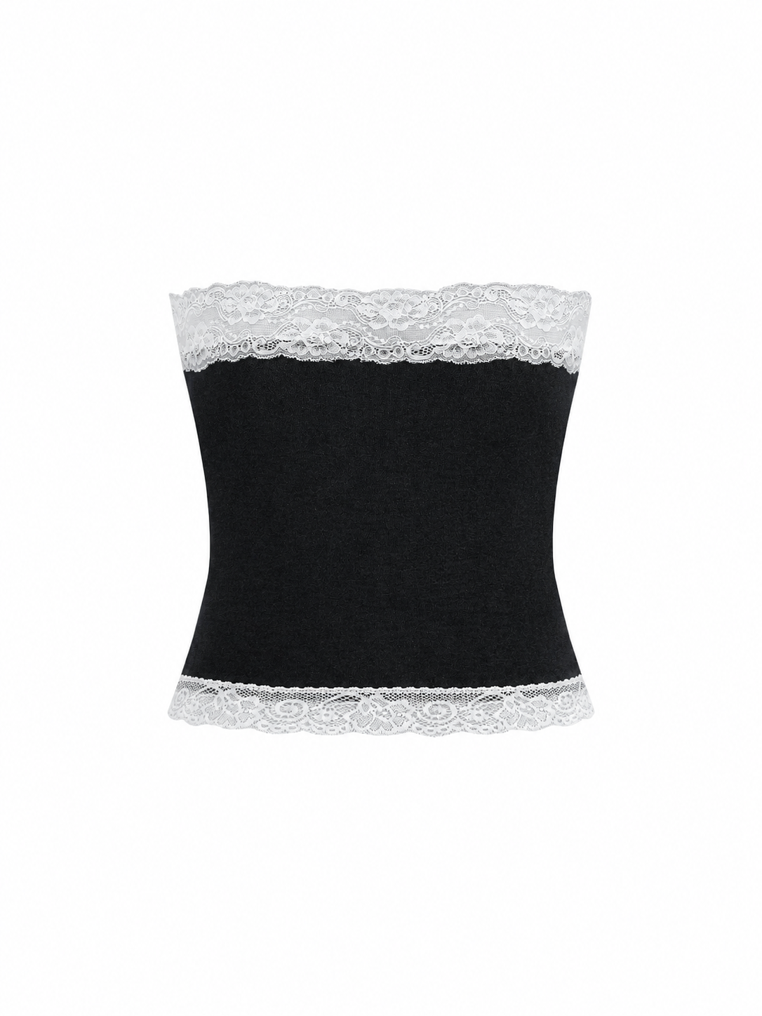 Women's Cropped Paneled Tube Top