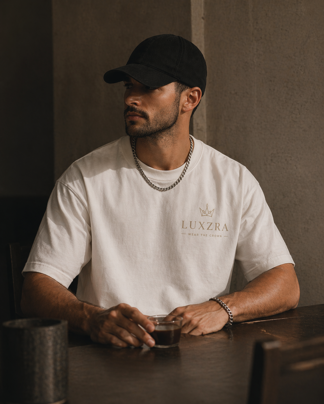 LUXZRA Signature Crown Edition™ Unisex Oversized Classic T-Shirt