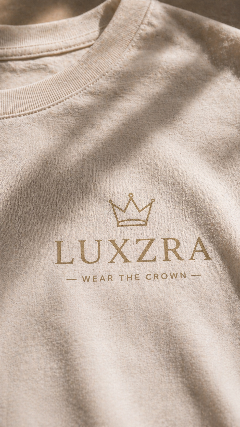 LUXZRA Signature Crown Edition™ Unisex Oversized Classic T-Shirt