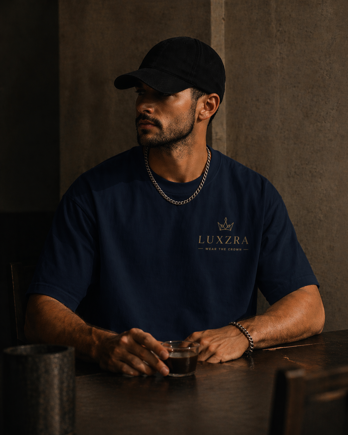 LUXZRA Signature Crown Edition™ Unisex Oversized Classic T-Shirt