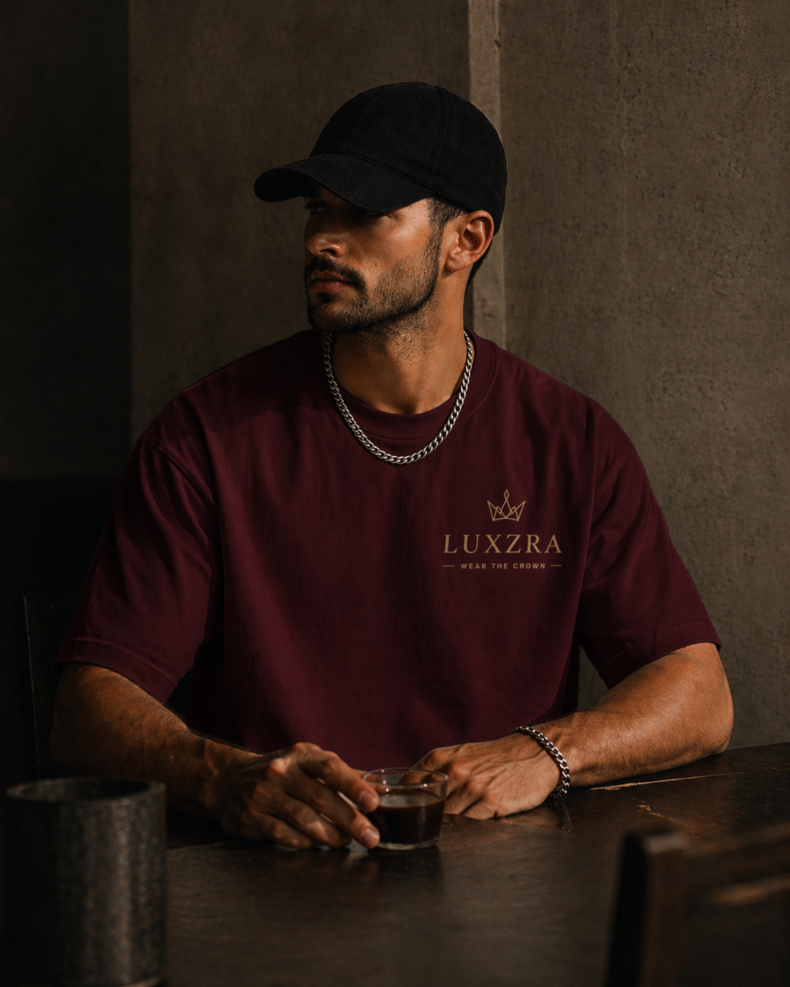 LUXZRA Signature Crown Edition™ Unisex Oversized Classic T-Shirt
