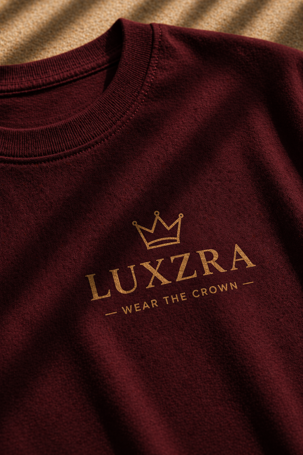 LUXZRA Signature Crown Edition™ Unisex Oversized Classic T-Shirt