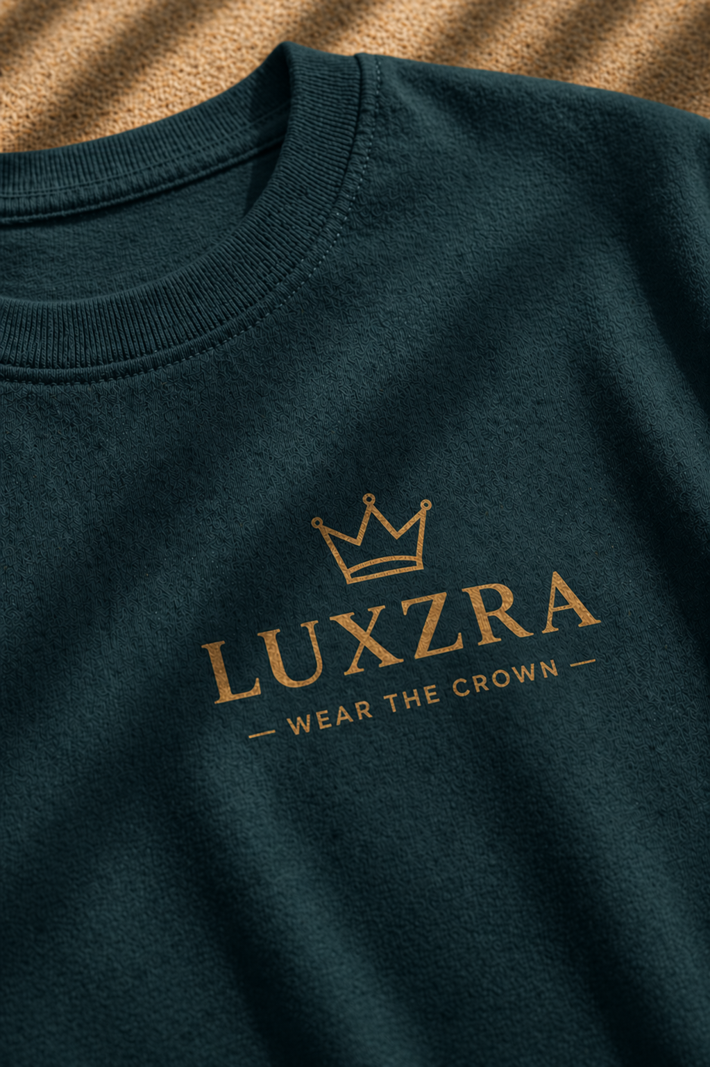 LUXZRA Signature Crown Edition™ Unisex Oversized Classic T-Shirt