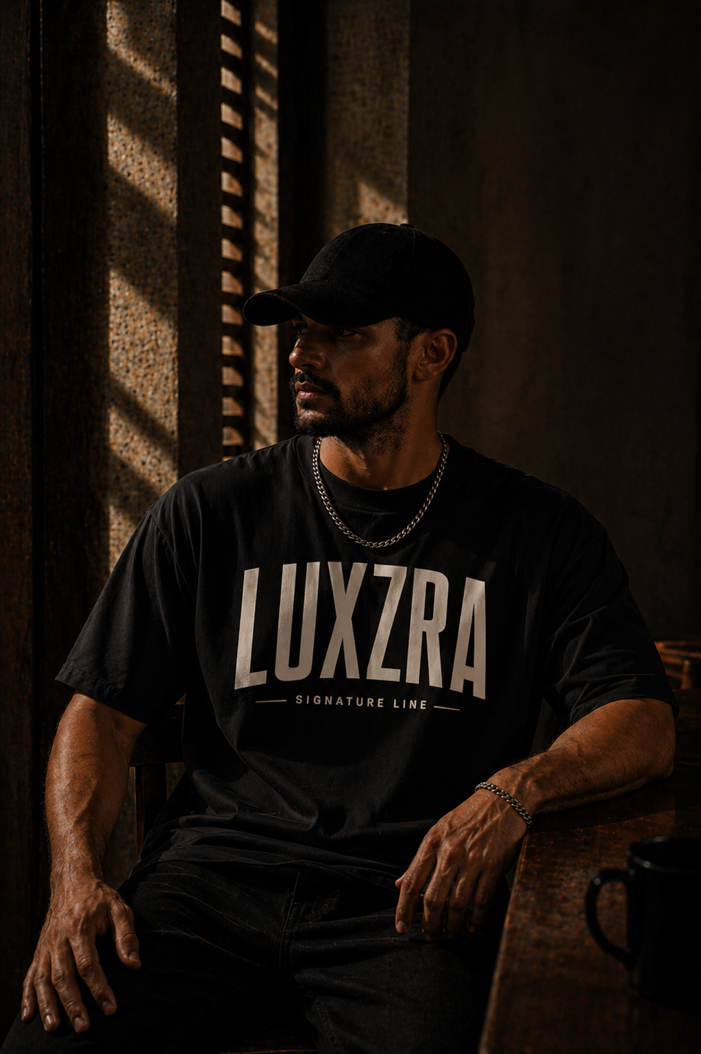 LUXZRA Axis Signature™ Unisex Oversized Classic T-Shirt