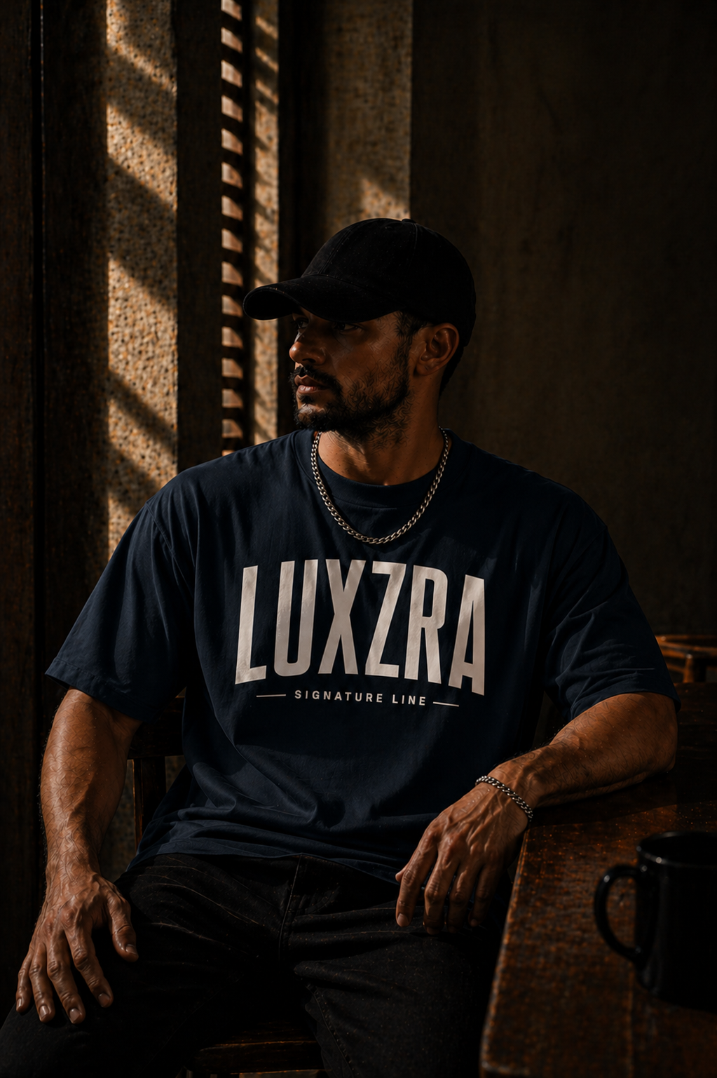 LUXZRA Axis Signature™ Unisex Oversized Classic T-Shirt