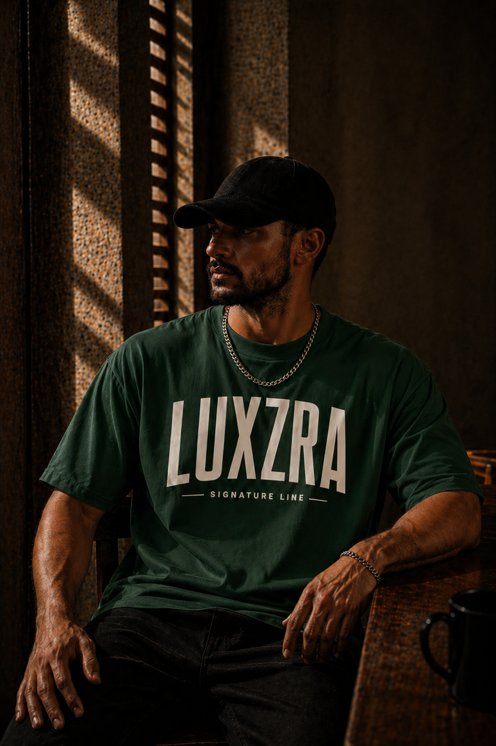 LUXZRA Axis Signature™ Unisex Oversized Classic T-Shirt