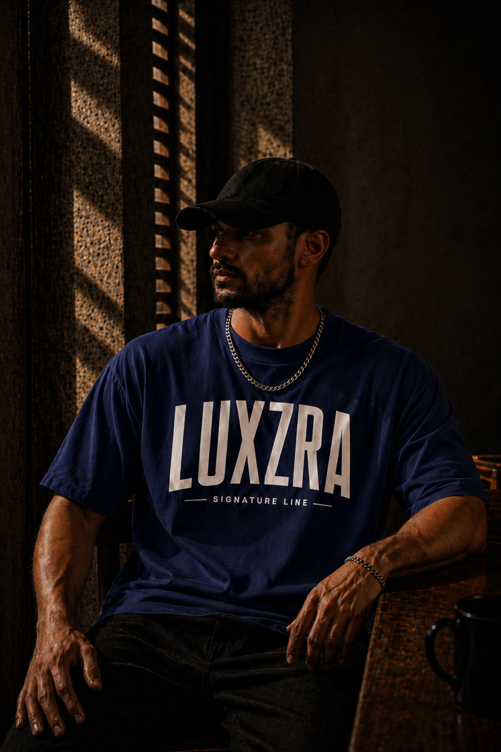 LUXZRA Axis Signature™ Unisex Oversized Classic T-Shirt