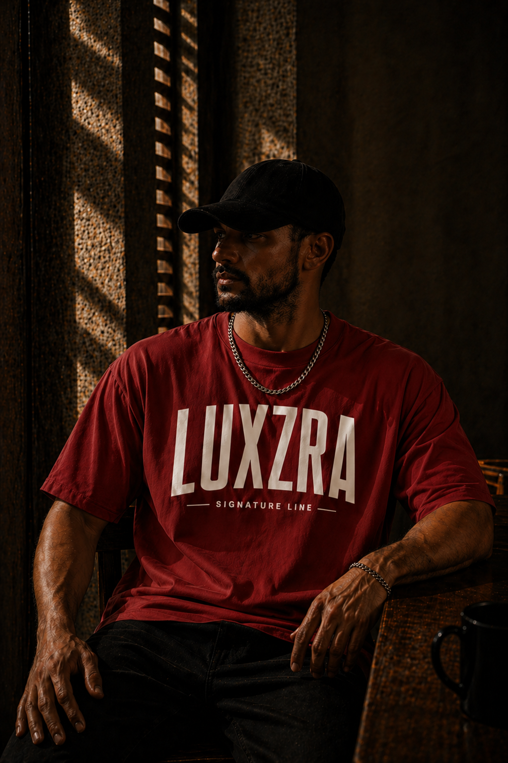 LUXZRA Axis Signature™ Unisex Oversized Classic T-Shirt