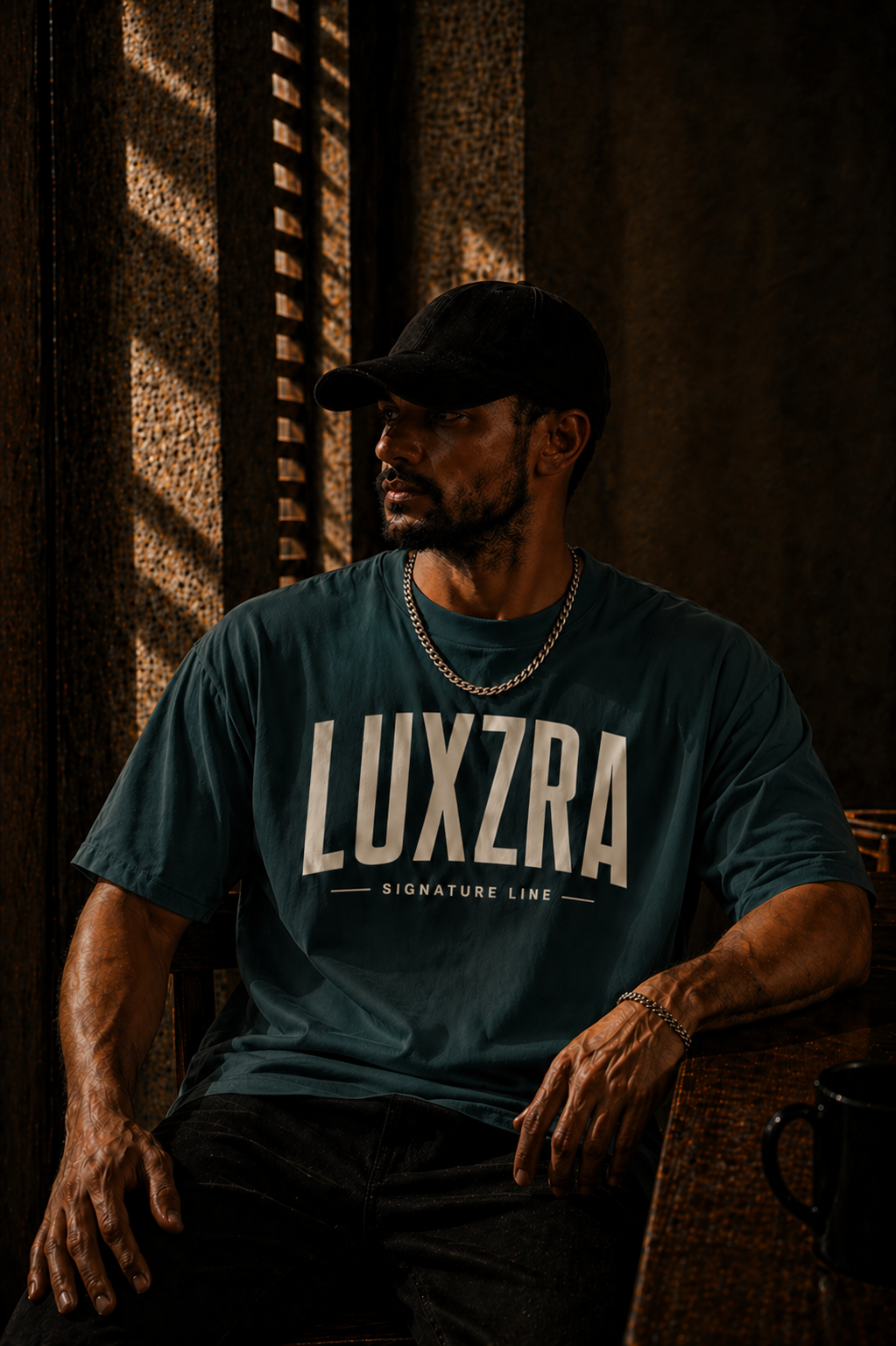LUXZRA Axis Signature™ Unisex Oversized Classic T-Shirt