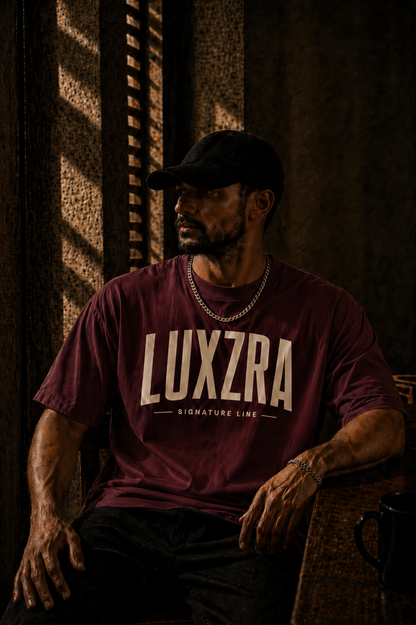 LUXZRA Axis Signature™ Unisex Oversized Classic T-Shirt