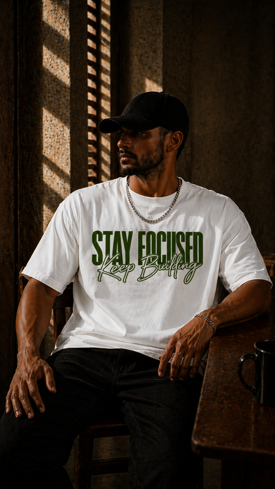 LUXZRA Built Different™ Unisex Oversized Classic T-Shirt