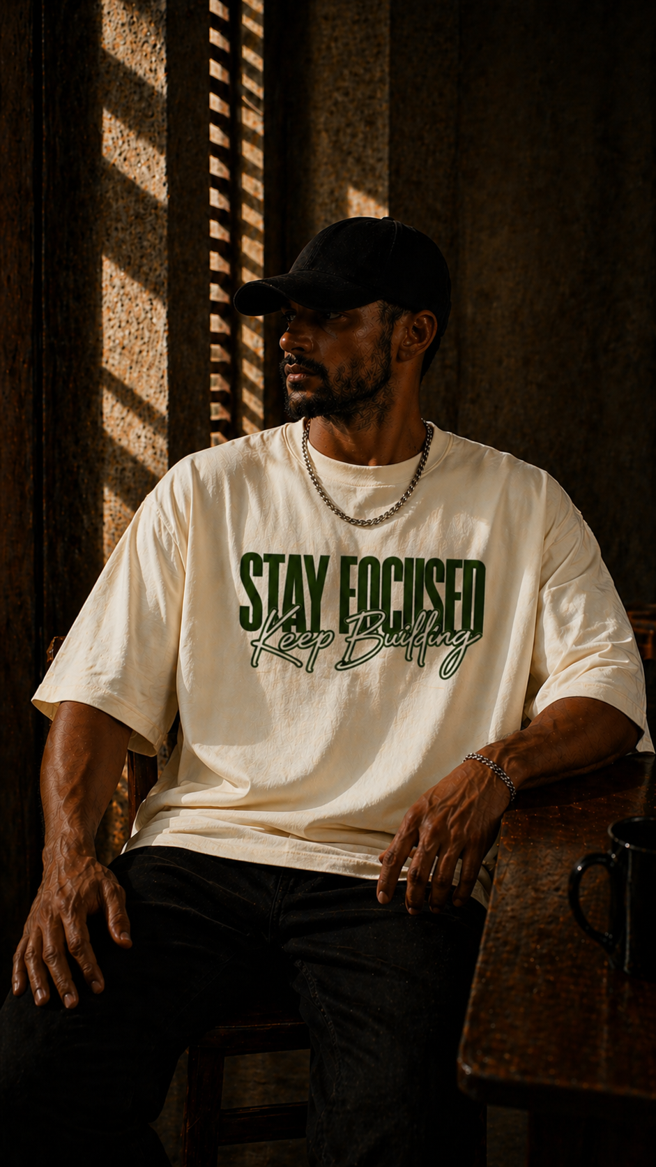 LUXZRA Built Different™ Unisex Oversized Classic T-Shirt