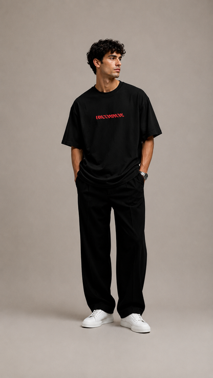 LUXZRA UNCOMMON 180 GSM Lightweight Oversized T-Shirt