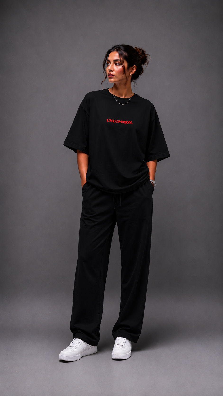 LUXZRA UNCOMMON 180 GSM Lightweight Oversized T-Shirt