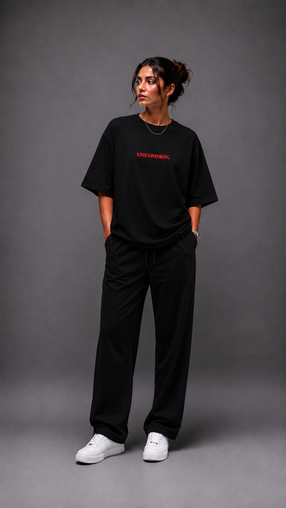 LUXZRA UNCOMMON 180 GSM Lightweight Oversized T-Shirt