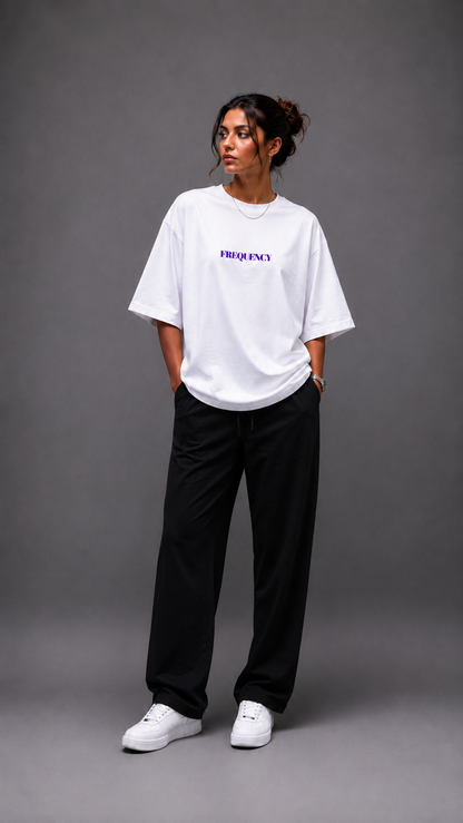 LUXZRA FREQUENCY T-Shirt 180 GSM Lightweight Oversized T-Shirt