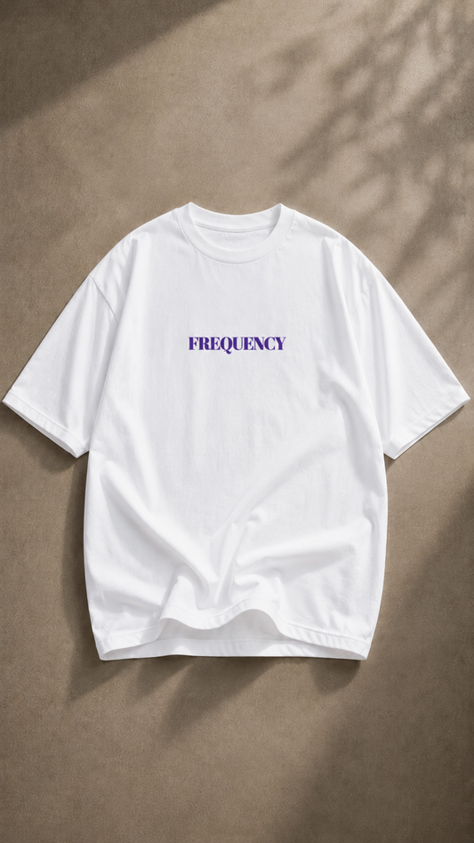 LUXZRA FREQUENCY T-Shirt 180 GSM Lightweight Oversized T-Shirt