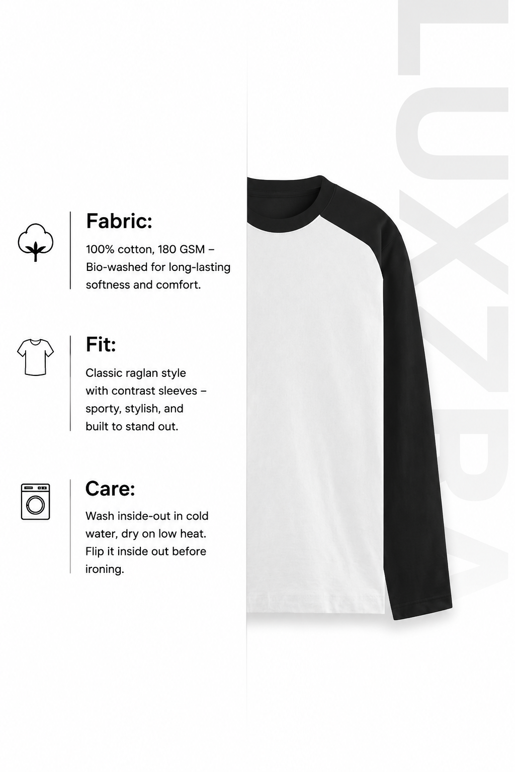 LUXZRA Form Raglan Tee – Unisex