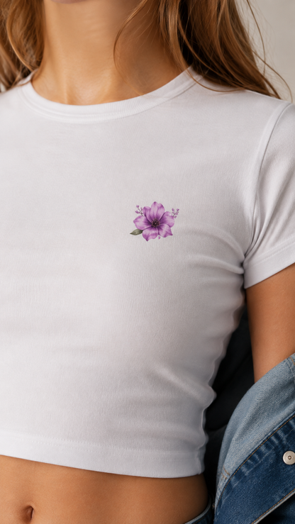 LUXZRA Fleur Crop Top