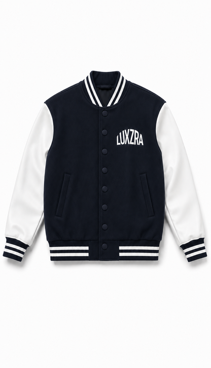 LUXZRA Frame Varsity Jacket