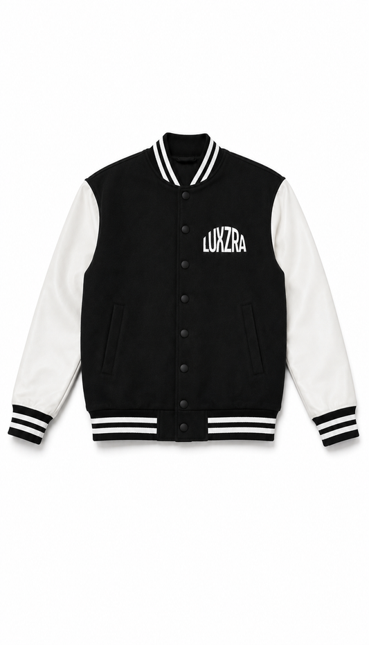 LUXZRA Frame Varsity Jacket