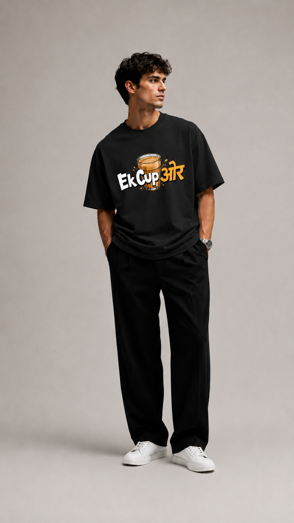 LUXZRA Powered by Chai™ Unisex Oversized Classic T-Shirt
