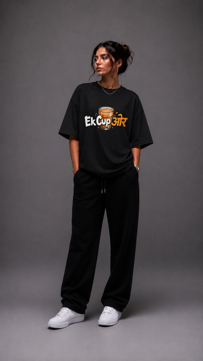 LUXZRA Powered by Chai™ Unisex Oversized Classic T-Shirt