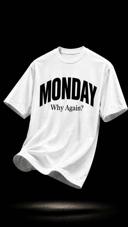 LUXZRA Monday Mood™ Unisex Oversized Classic T-Shirt