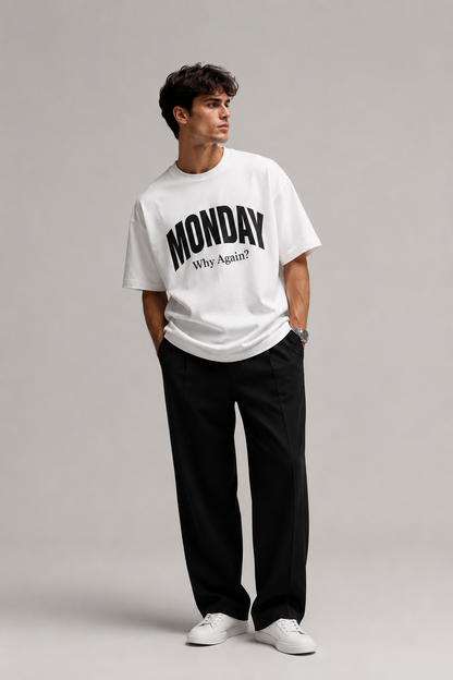 LUXZRA Monday Mood™ Unisex Oversized Classic T-Shirt