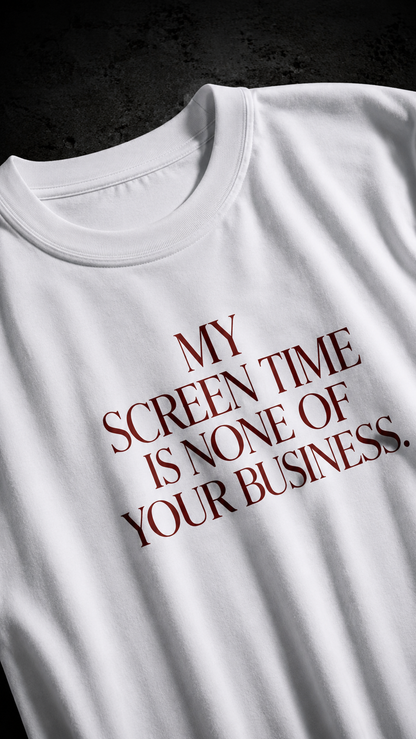 LUXZRA Mind Your Scroll™ Unisex Oversized Classic T-Shirt