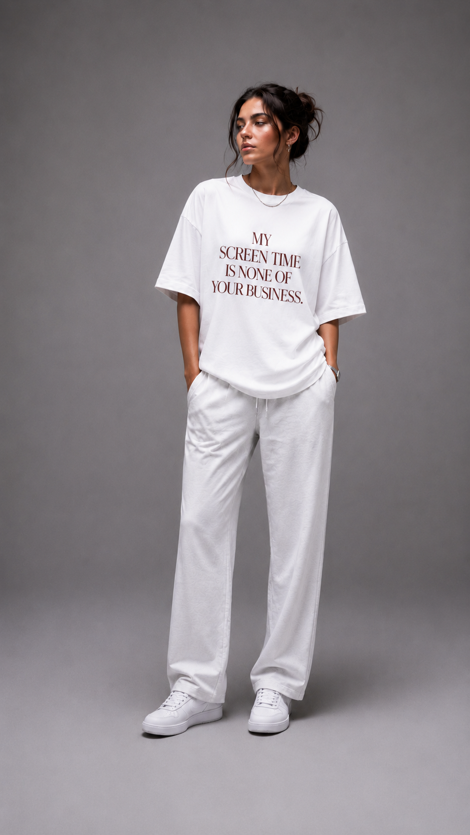 LUXZRA Mind Your Scroll™ Unisex Oversized Classic T-Shirt