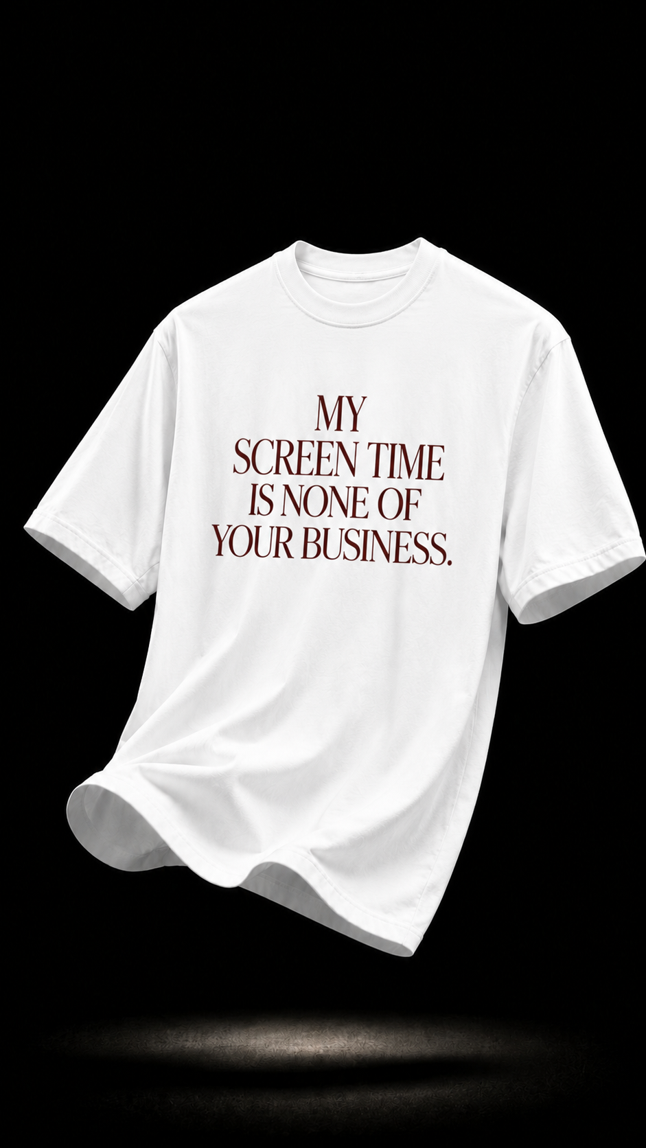 LUXZRA Mind Your Scroll™ Unisex Oversized Classic T-Shirt