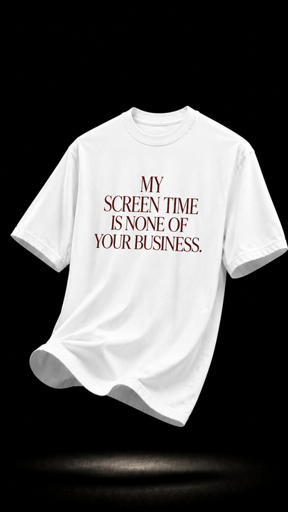 LUXZRA Mind Your Scroll™ Unisex Oversized Classic T-Shirt