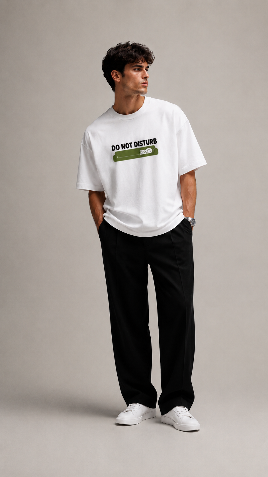 LUXZRA Peace Protocol™ Unisex Oversized Classic T-Shirt