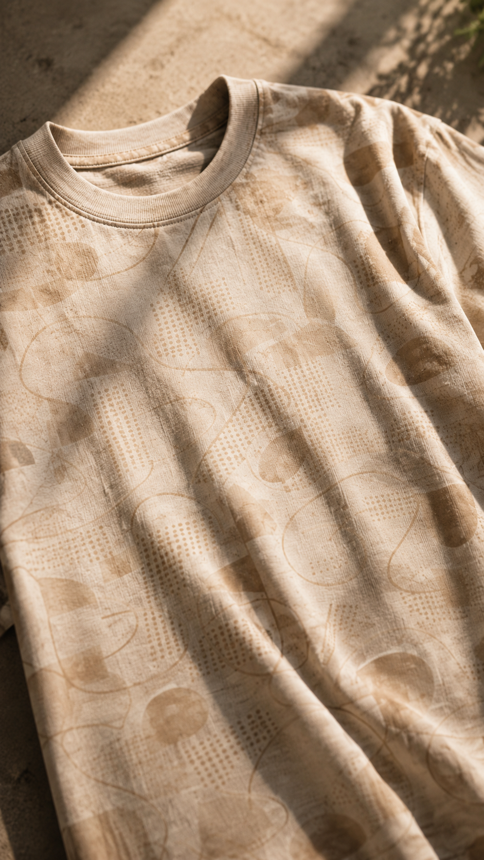 Luxzra Sand Drift™ AOP Unisex Oversized Tee