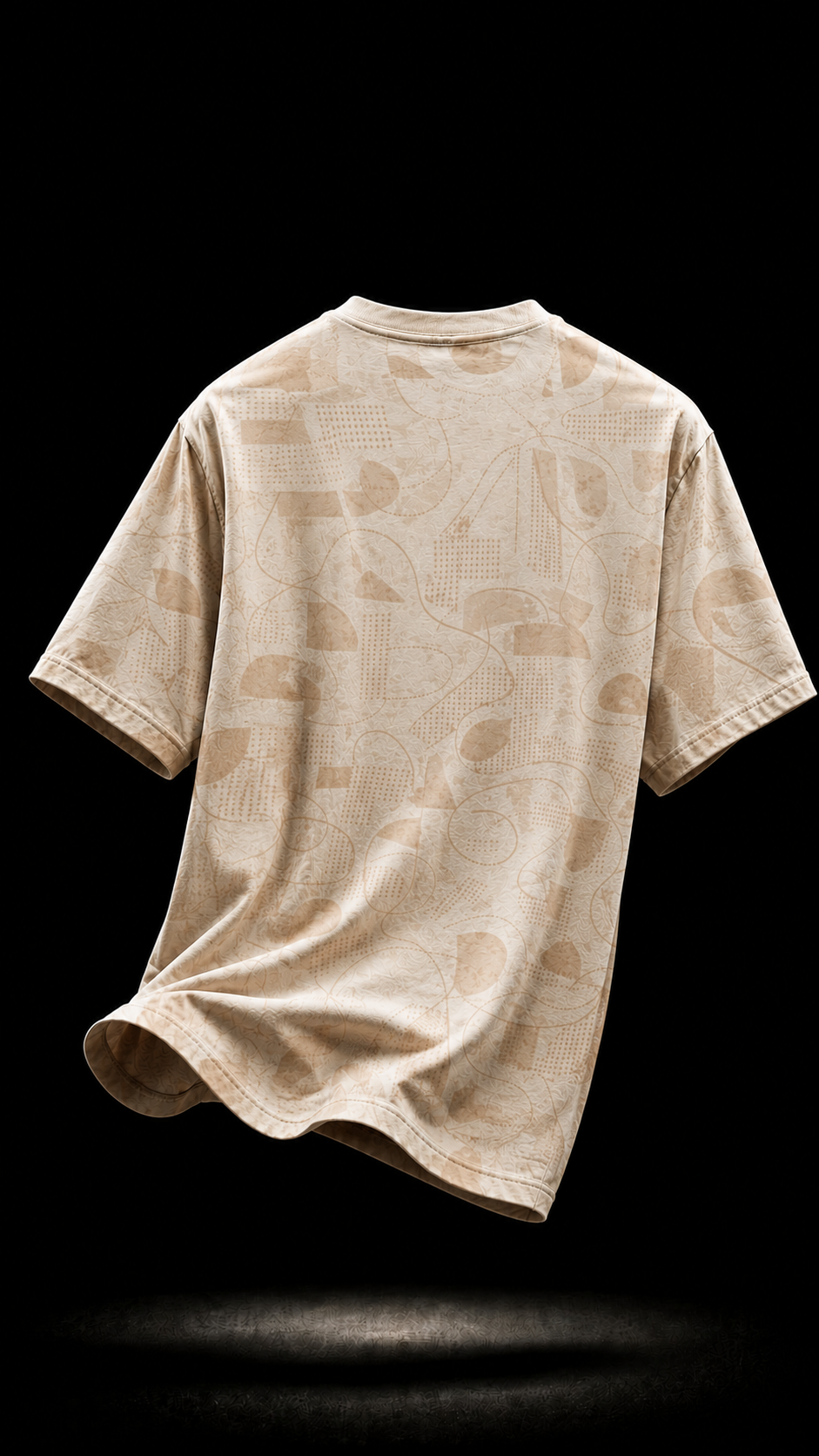Luxzra Sand Drift™ AOP Unisex Oversized Tee