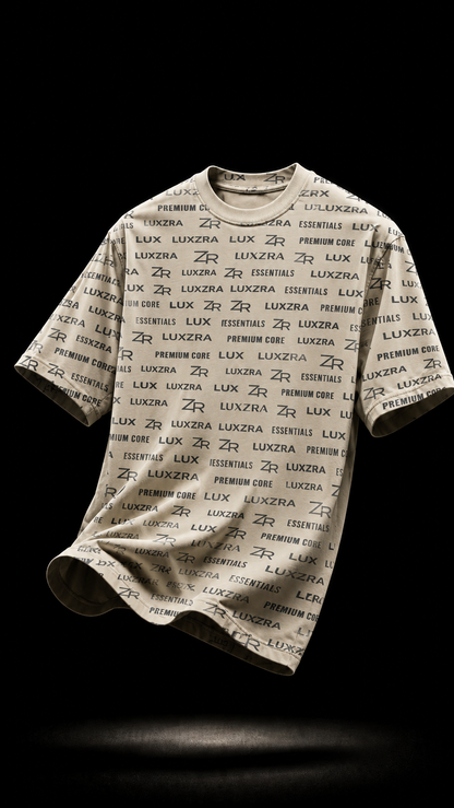 LUXZRA Sandy™ Unisex AOP Oversized T-Shirt