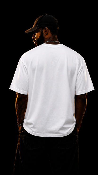 LUXZRA Front Crimson Zen™ Unisex Oversized Classic T-Shirt